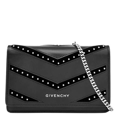 Givenchy Pandora Studded Chevron Wallet